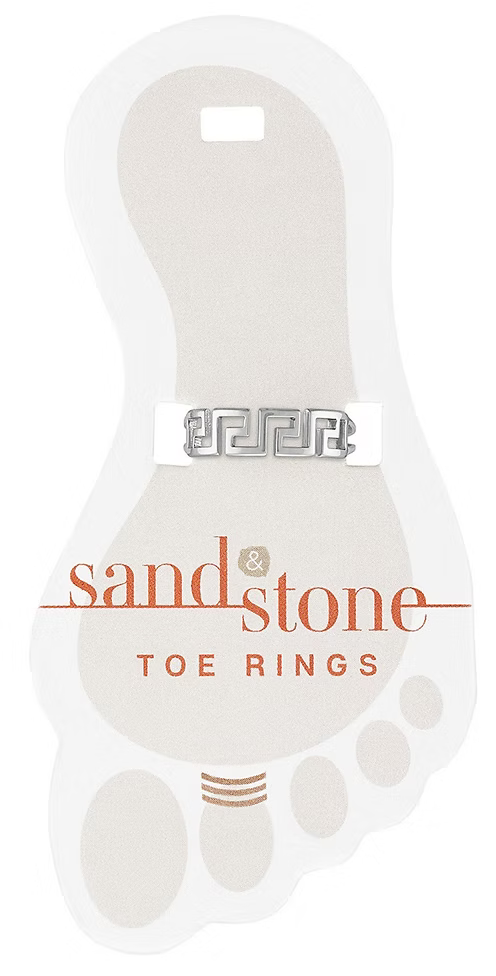 Sand & Stone Toe Rings - Silver