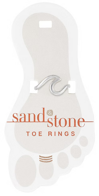 Sand & Stone Toe Rings - Silver