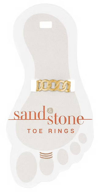 Sand & Stone Toe Ring - Gold