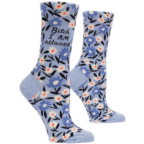 B*tch I Am Relaxed Crew Socks