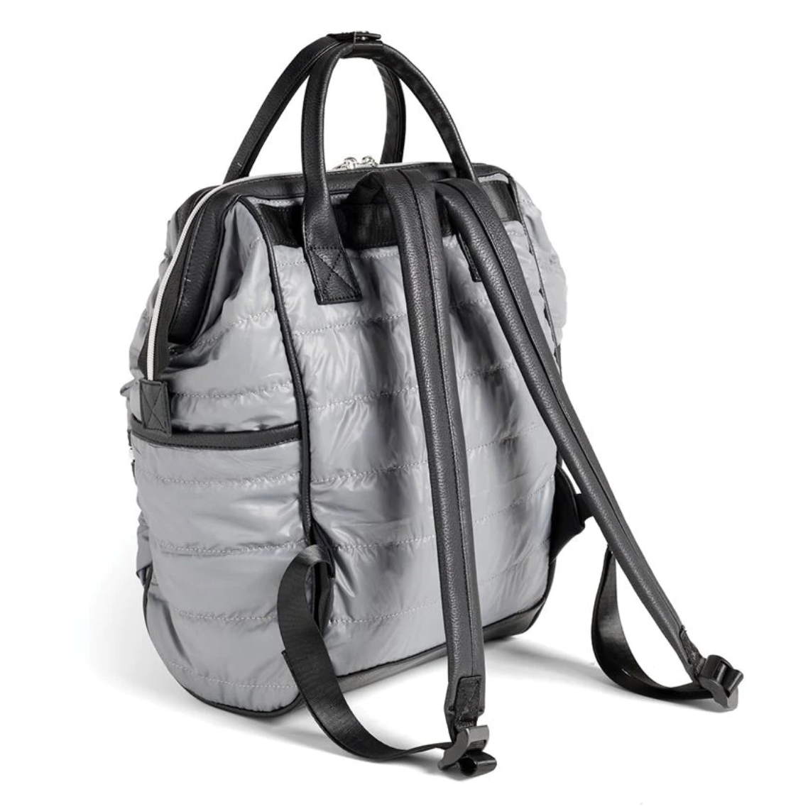 Grey Puffer Travel Backpack