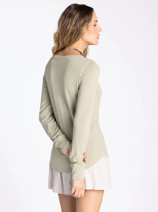 Stacy Top | Long Sleeve Crew Neck
