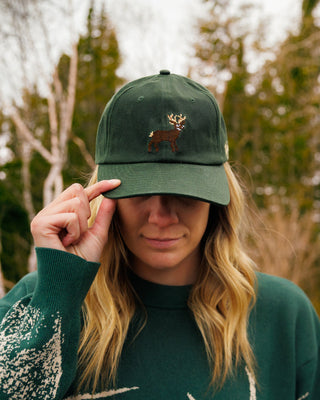 Waggle Stag Waxed Canvas Deer Hat