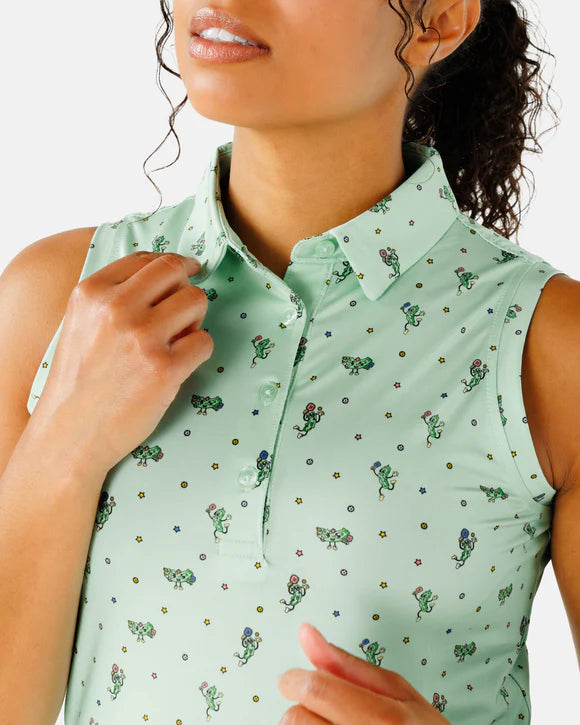 Waggle The Real Dill Women's Sleeveless Polo