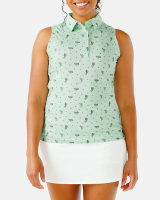 Waggle The Real Dill Women's Sleeveless Polo