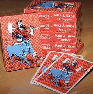 Paul & Babe Timber Poker Playing Cards