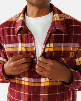 Waggle Twisted Tartan Men's Heavyweight Flannel Overshirt