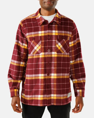 Waggle Twisted Tartan Men's Heavyweight Flannel Overshirt