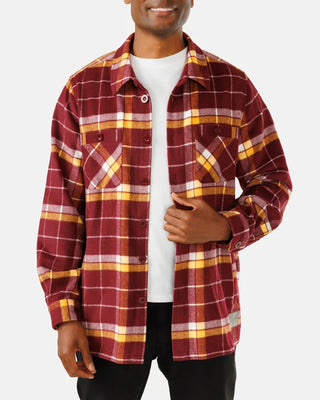 Waggle Twisted Tartan Men's Heavyweight Flannel Overshirt