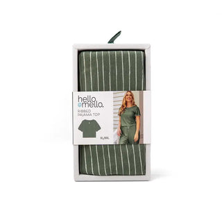 Hello Mello Under Covers Ribbed Pajama Top