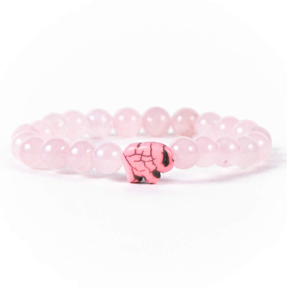 The Expedition Elephant Bracelet - Kenya Orchard Pink