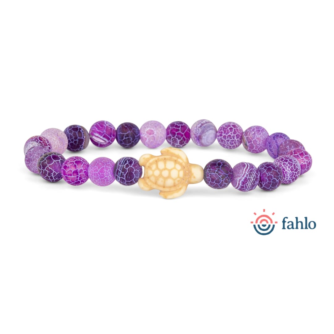 The Journey Sea Turtle Bracelet - Coral Reef Violet