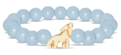The Scout Wolf Bracelet - Glow-In-The-Dark Aqua Glow