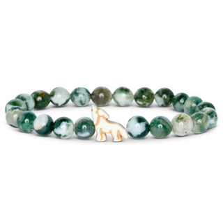 Fahlo The Scout Wolf Bracelet | Woodland Green