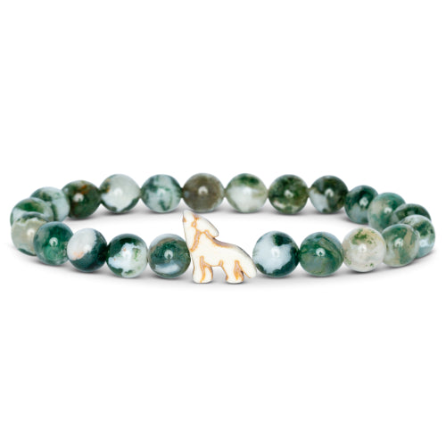 The Scout Wolf Bracelet - Woodland Green