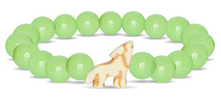 The Scout Wolf Bracelet - Glow-In-The-Dark Sage Glow