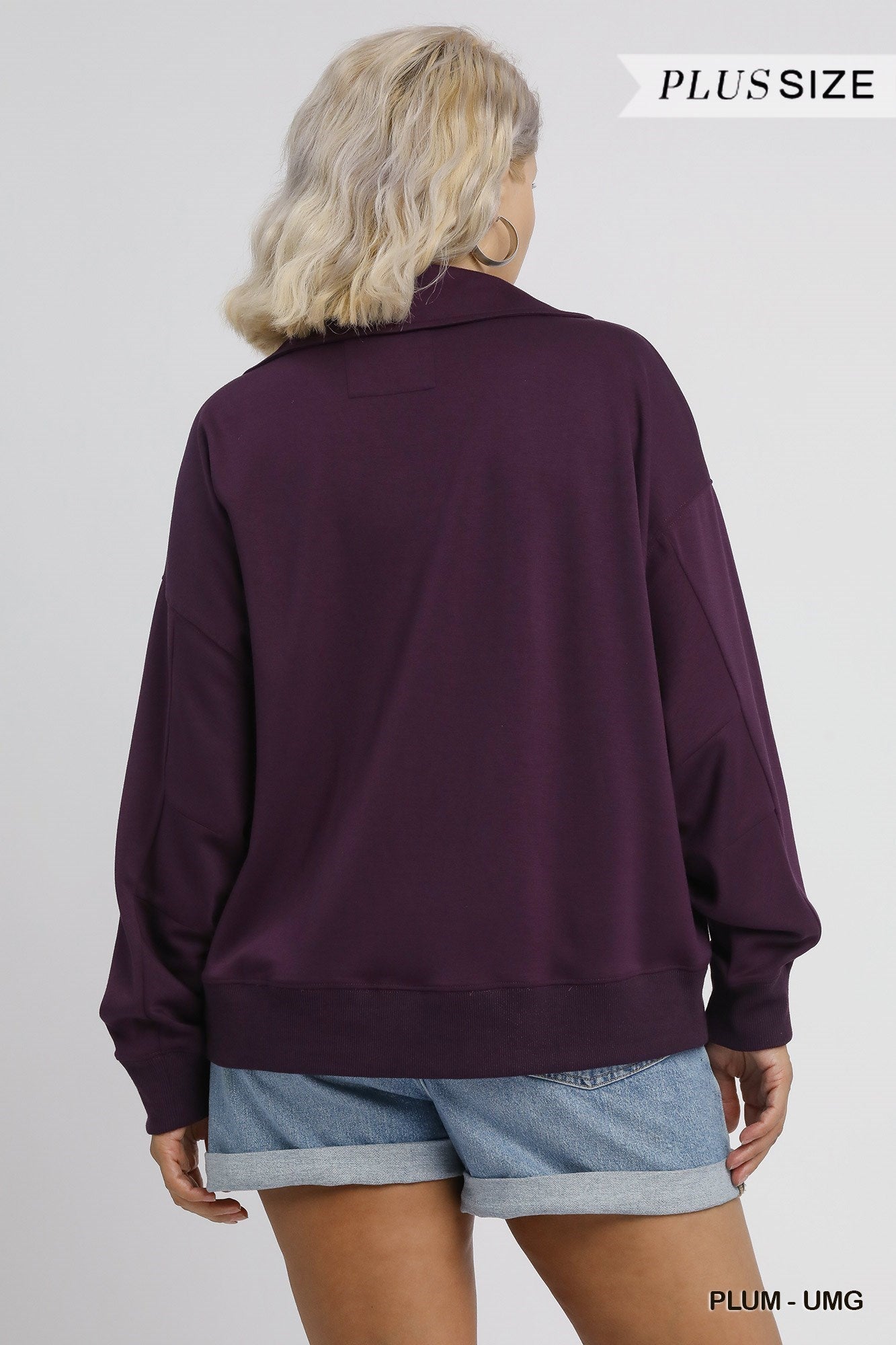 Plus Size Luxeknit Collared Pullover