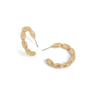 Gold Bubble Hoop Earrings