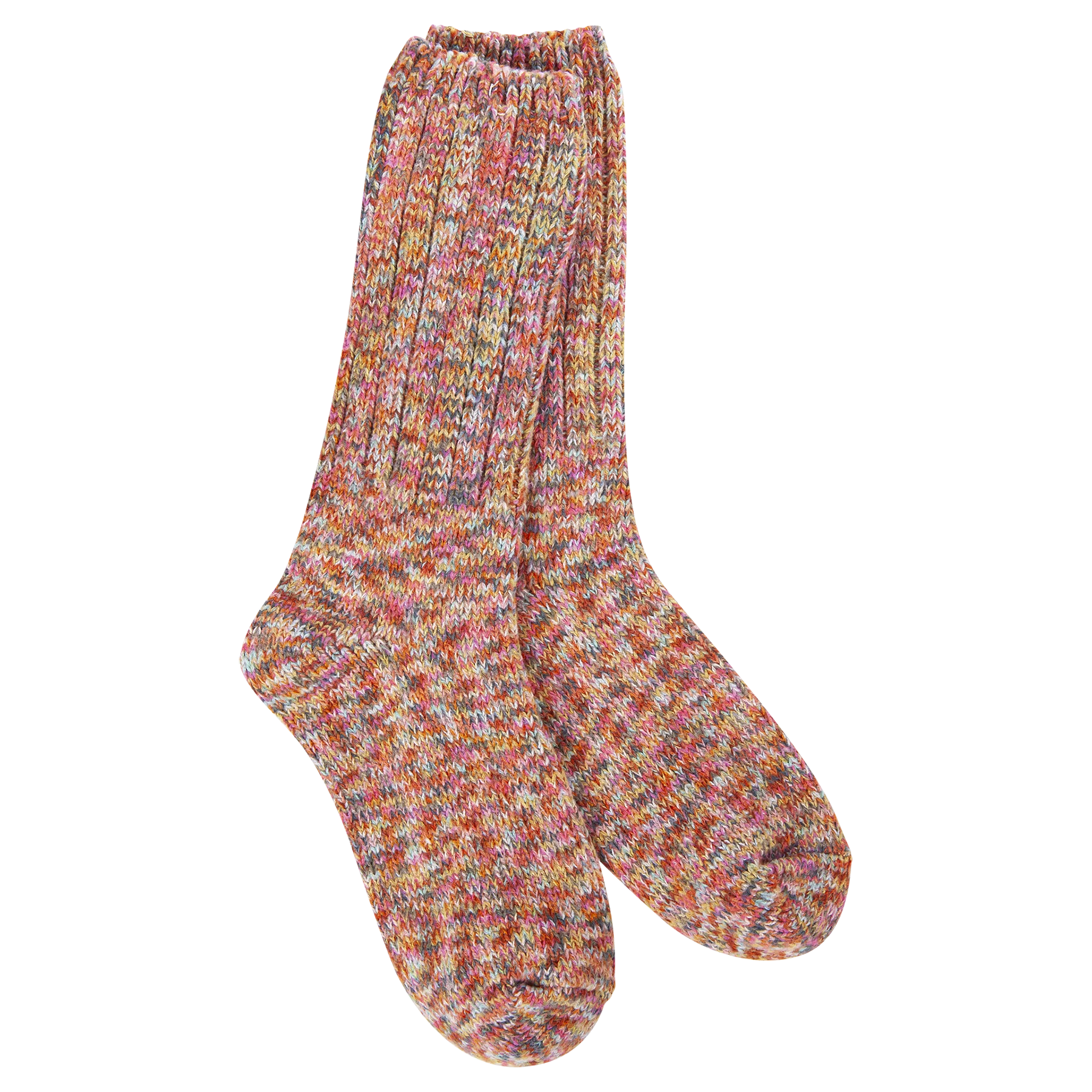 Weekend Ragg Floral Crew Socks