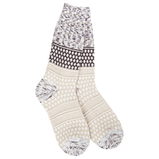 Weekend Gallery Textured Crew Socks - Cookie Dough Multi