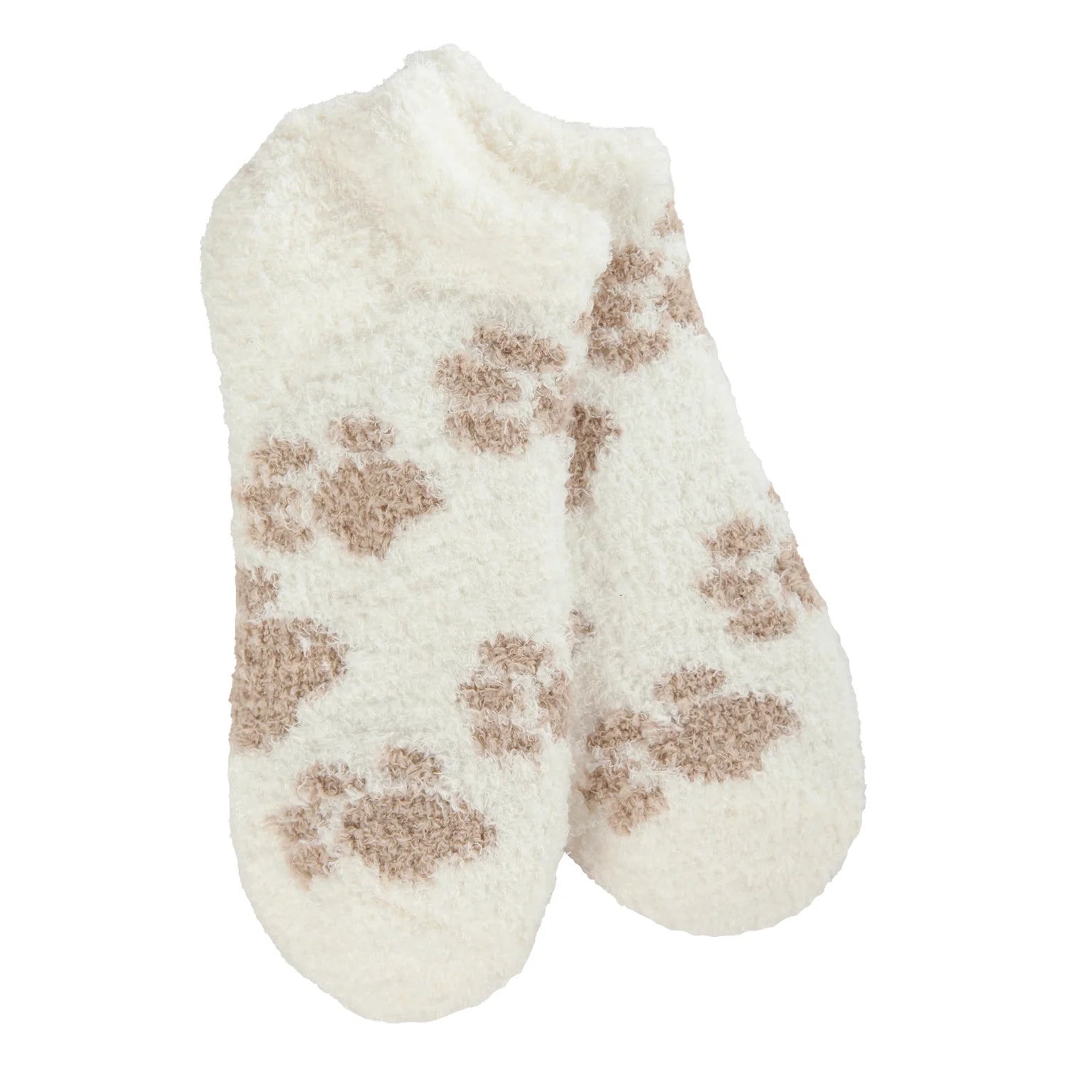 Cozy Collection Paw Print Ankle Cut Sock
