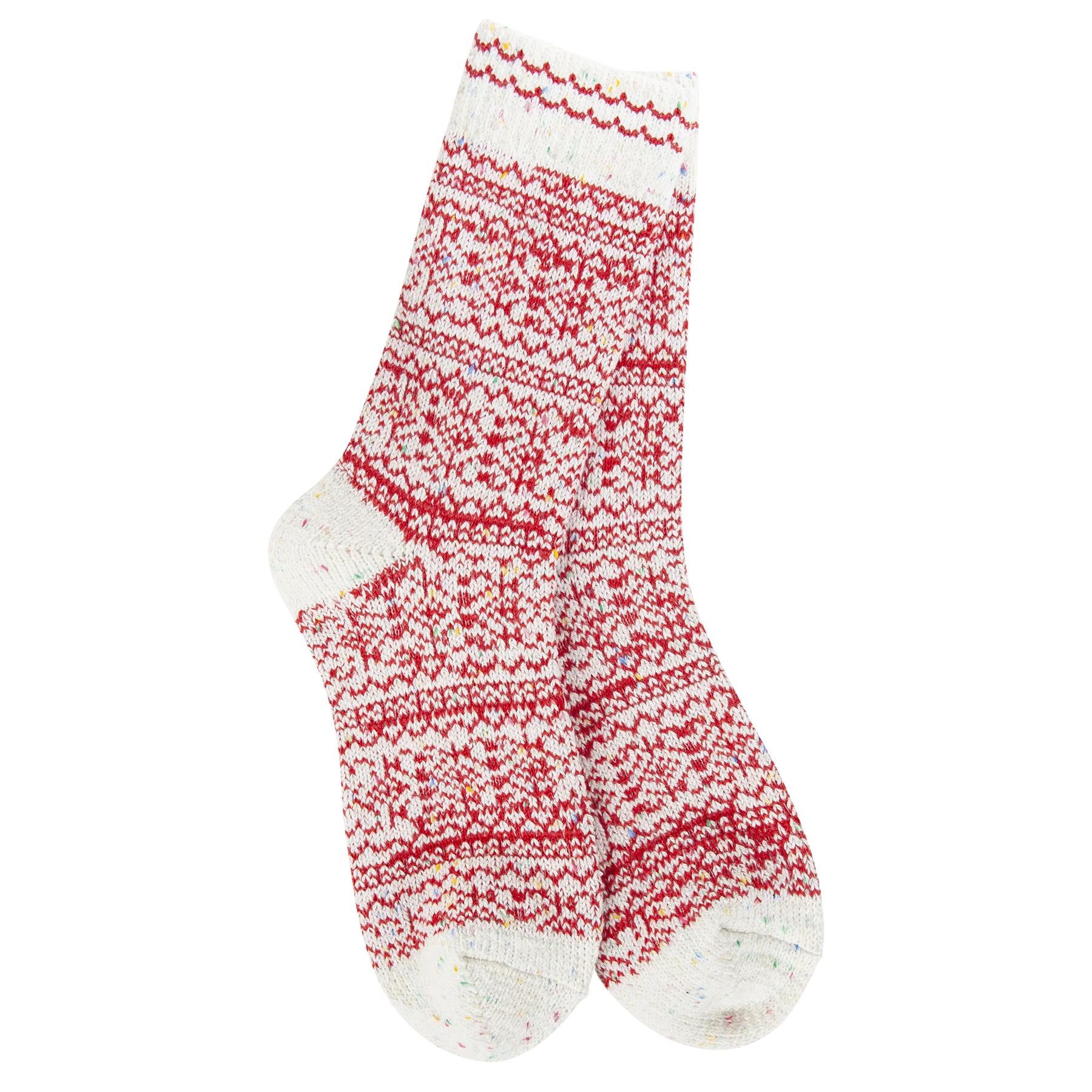 Holiday Peppermint Confetti Crew Socks