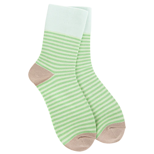 Weekend Striped Mini Crew Socks