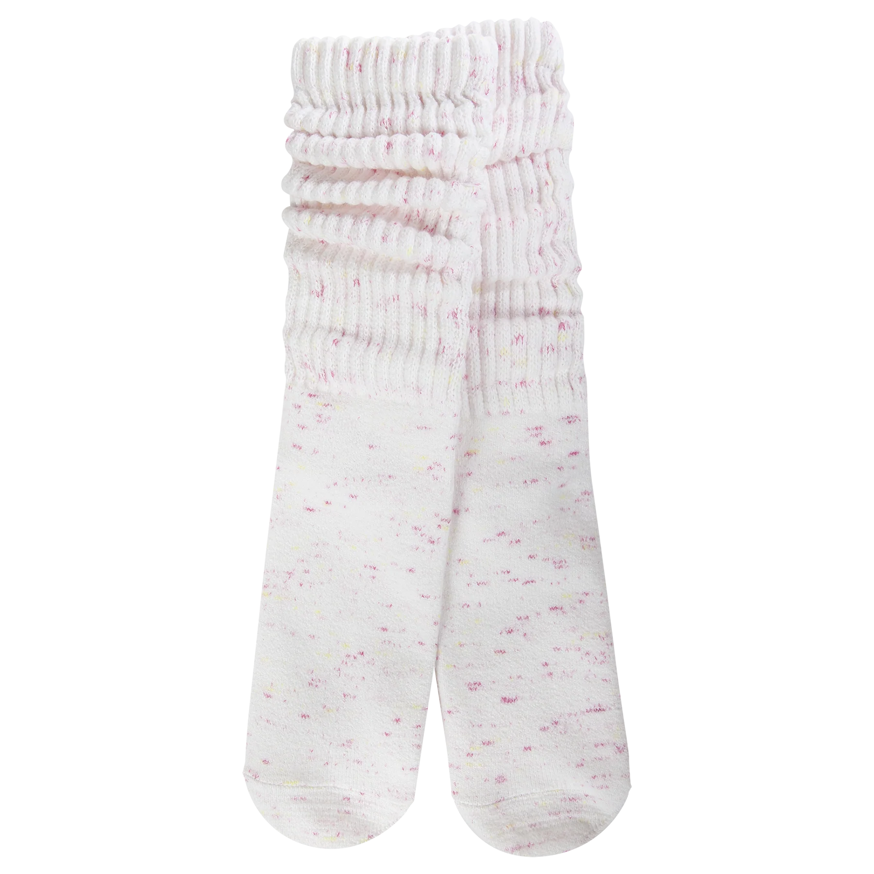 Worlds Softest Pink Confetti Slouch Socks