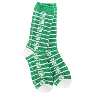 World's Softest Cozy Crew Socks | Football Field