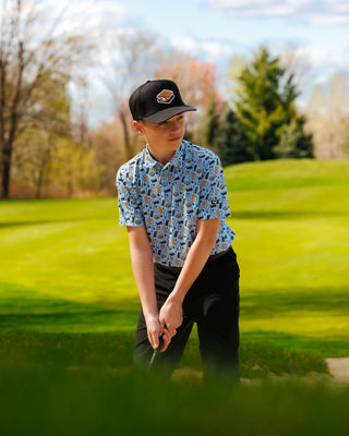 Waggle Want S'more Boy's Polo | Kids' Performance Polo