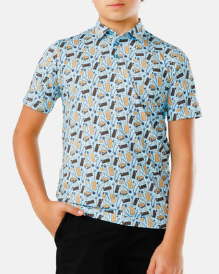 Waggle Want S'more Boy's Polo | Kids' Performance Polo