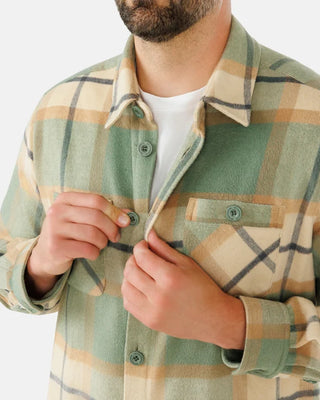 Waggle Whitetail Men's Heavyweight Flannel Overshirt