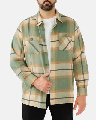Waggle Whitetail Men's Heavyweight Flannel Overshirt