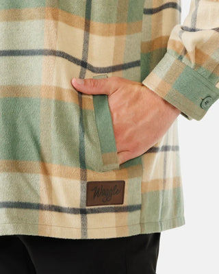 Waggle Whitetail Men's Heavyweight Flannel Overshirt