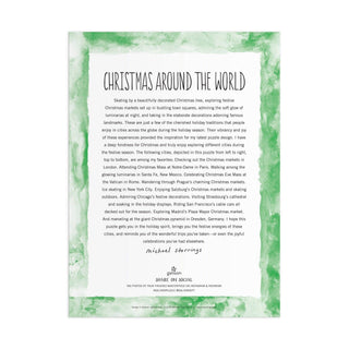 Michael Storrings Christmas Around the World 1500-Piece Puzzle | Holiday Puzzle