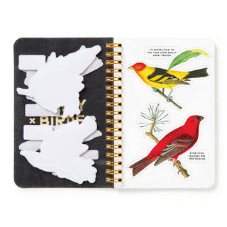 Brass Monkey Salty Birds Sticker Book | Vintage Bird Stickers