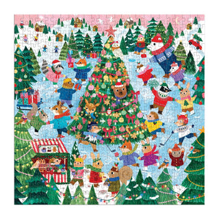 Winter Whirl 500-Piece Family Puzzle | Christmas Puzzle