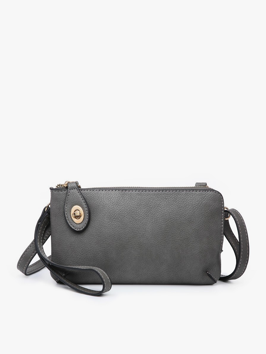 Kendall Crossbody Wristlet w/ Twist Lock Closure