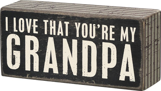 My Grandpa Box Sign