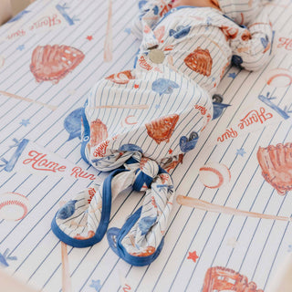 All Star Baseball Newborn Knotted Gown