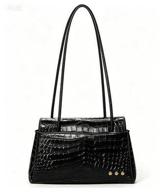 Kris Croc Embossed Shoulder Bag