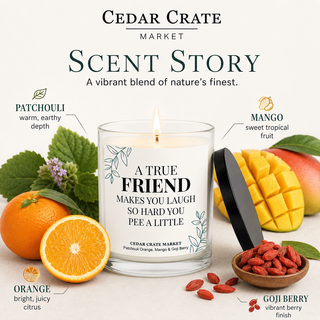 Best Friend Candle, Patchouli Orange Scent