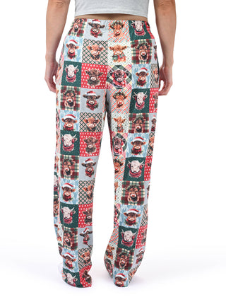 Christmas Highland Cow Lounge Pants