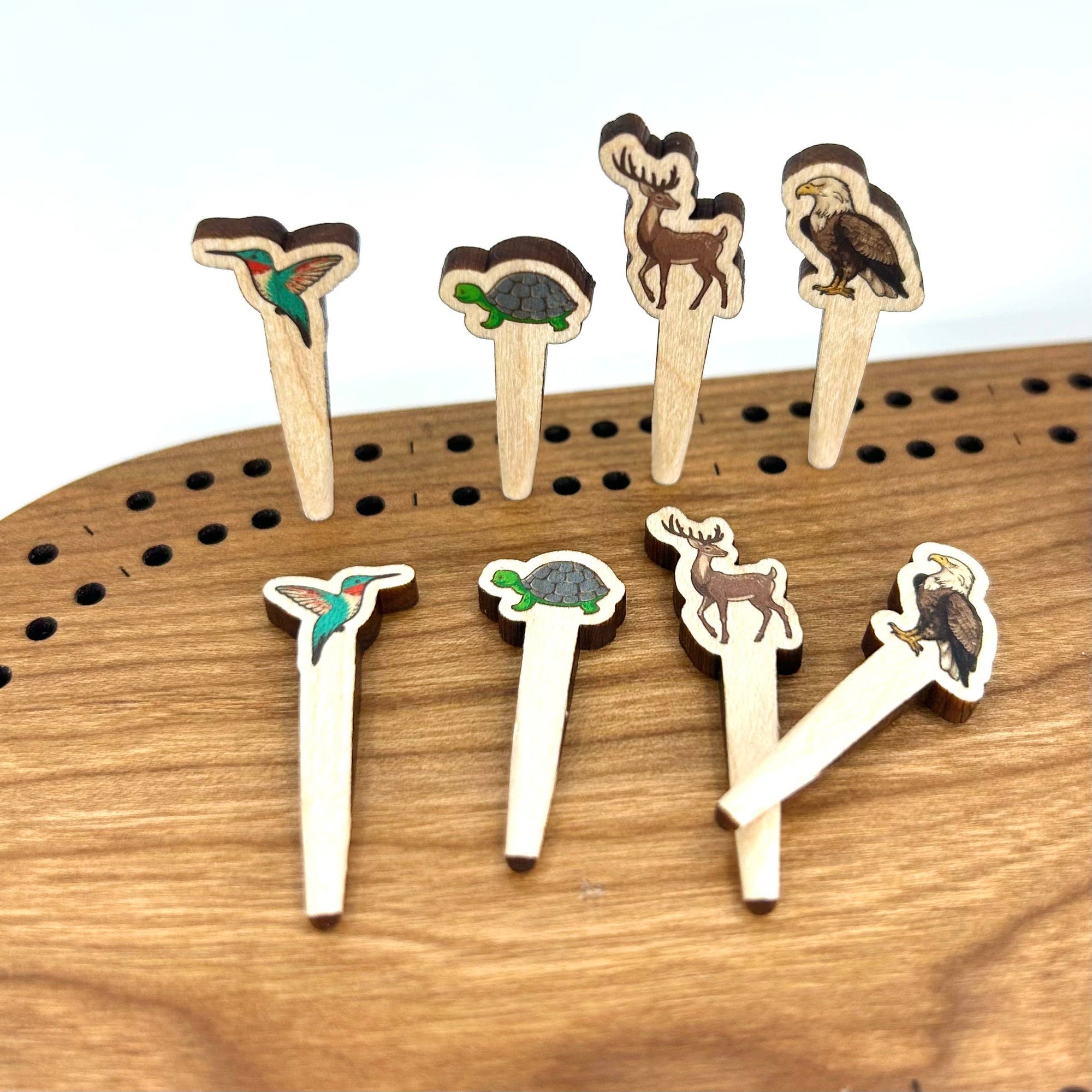 Wildlife Full Color Cribbage Pegs