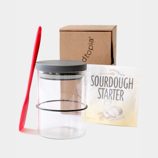 Breadtopia Sourdough Starter Kit with 700 ml Glass Jar & Tools