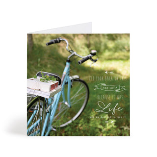 Bike & Books Greeting Card