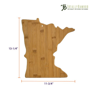 Minnesota Shaped Bamboo Serving & Cutting Board