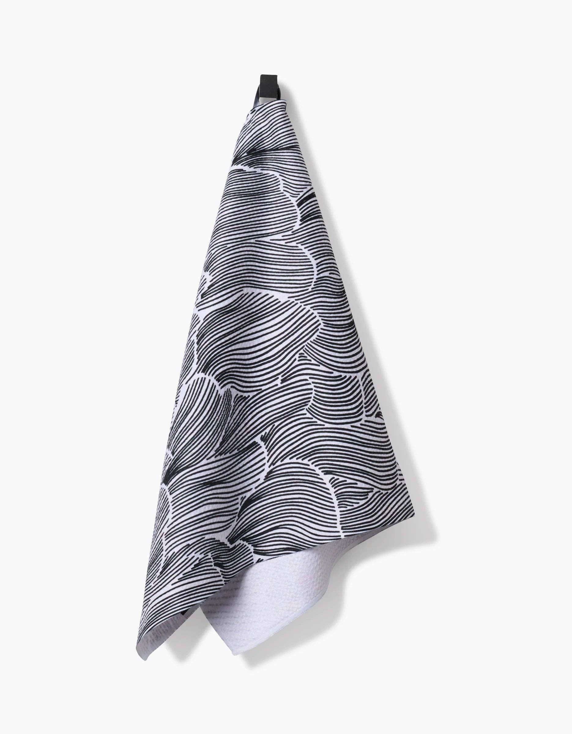 Geometry Posh Petals Fresh Linen Tea Towel