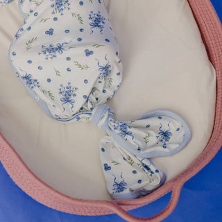 Catherine Floral Newborn Knotted Gown