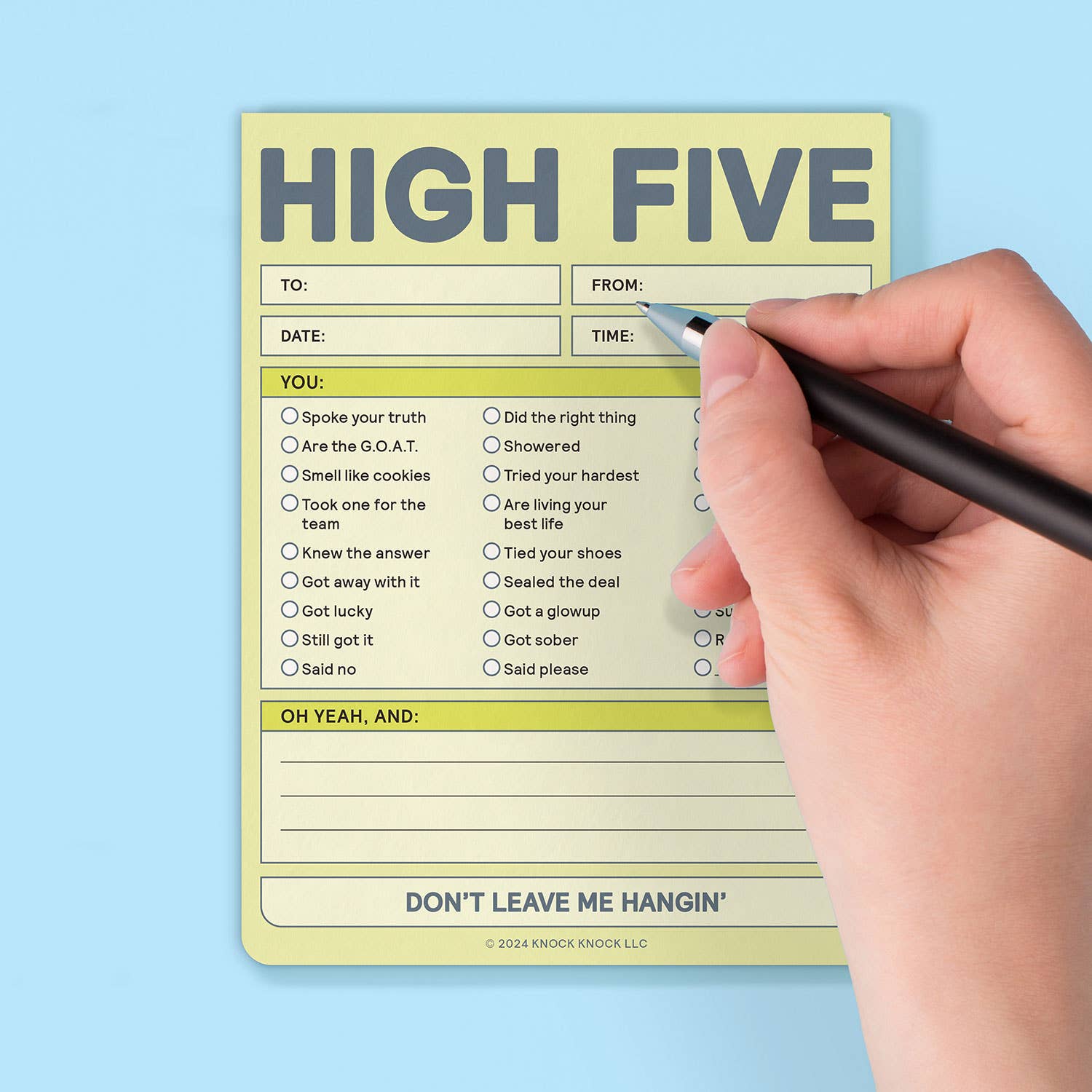 High Five Nifty Note Pad